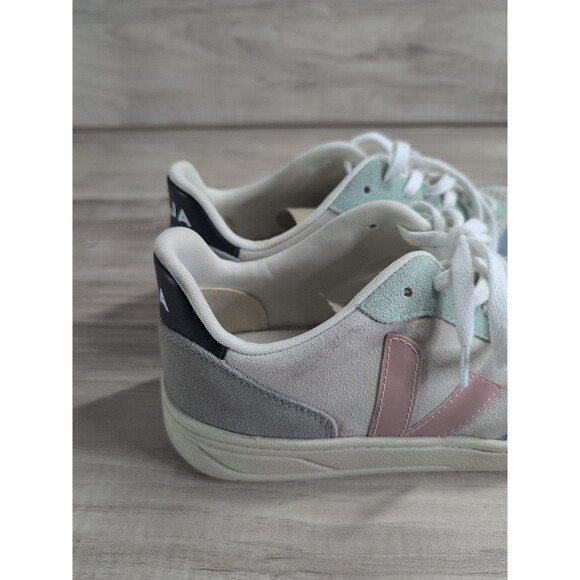 Veja V-10 Suede Trainers - Multico/Rose/Natural Women's Size 10 ( READ ) - Picture 6 of 15